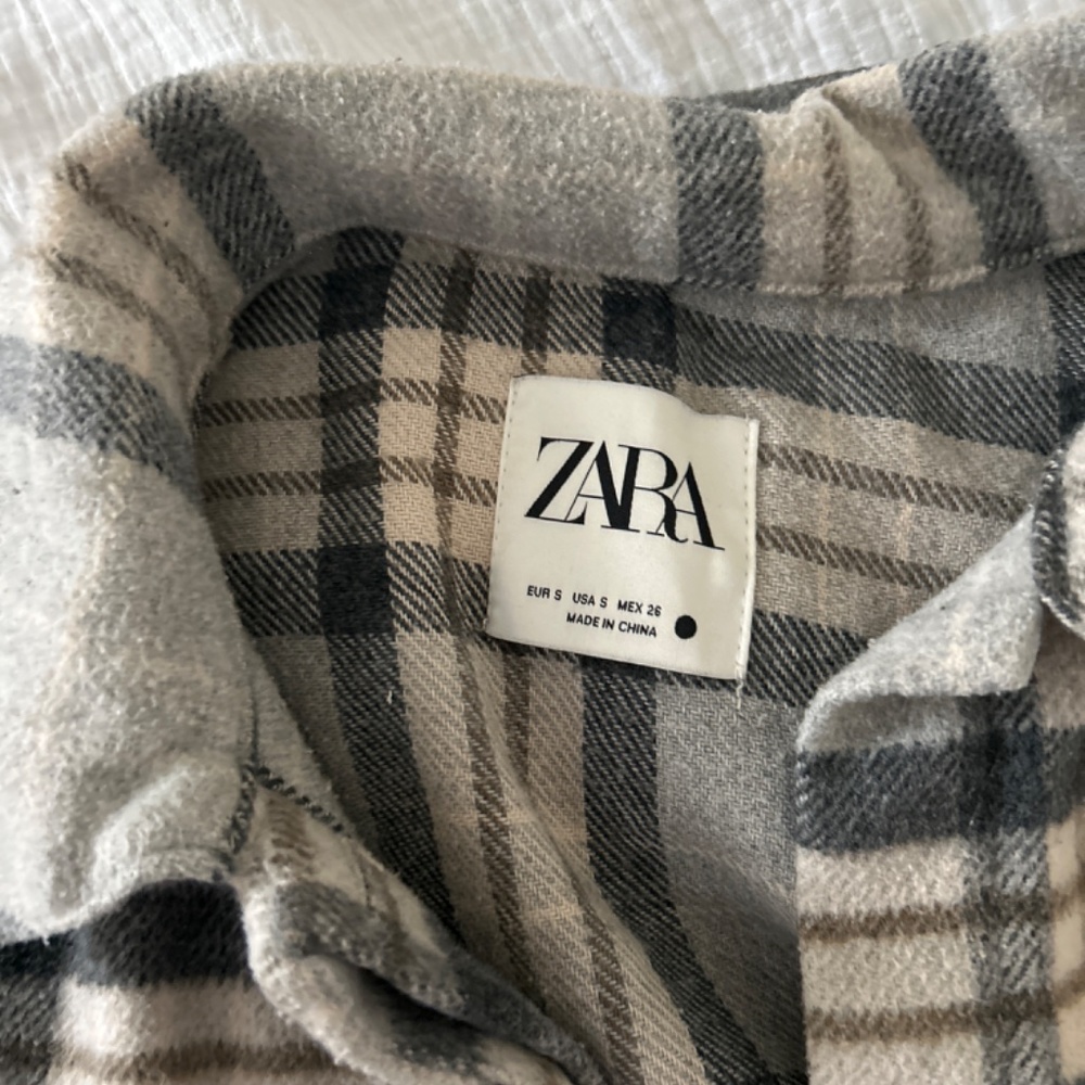 Zara Plaid Oversized Blazer Button Up - image 2
